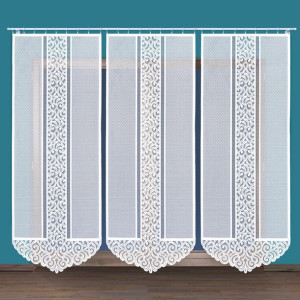 Panel biały żakardowy konfekcjonowany ANNA 250x90cm