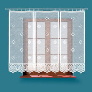 Panel biały żakardowy konfekcjonowany SOFIA 160x60cm