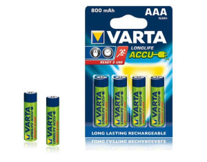 BAT0255 Akumulator Varta AAA 800mAh (4 sztuki/blister)