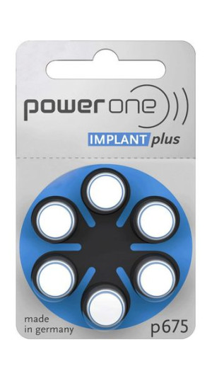 Bateria Do Ap. Słuch. Implant Plus Power One Varta 675 6szt./bl