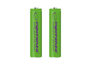 Esperanza akumulatorki ni-mh aaa 1000mah 2szt. zielone