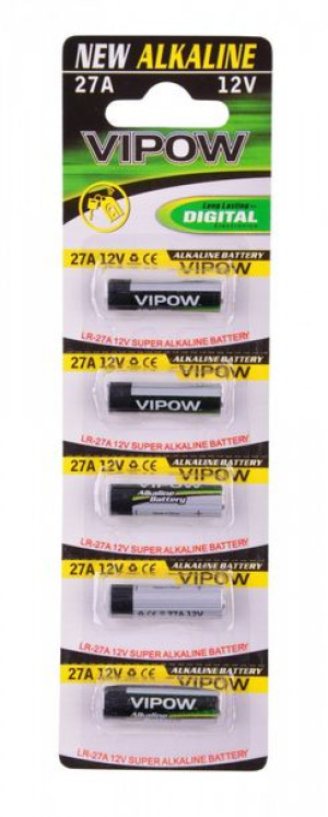 Baterie alkaliczne VIPOW LR27A 5szt/bl.