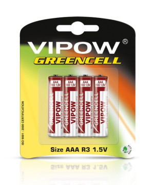 Baterie REBEL GREENCELL R03 4szt/bl