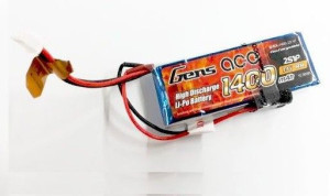 1400mAh 7.4V Transmitter Pack Gens Ace