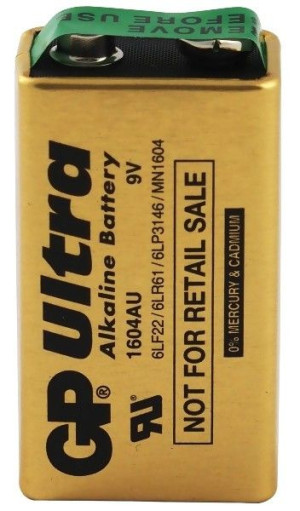 Bateria 9V GP Ultra Alkaline