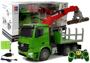 Samochód Mercedes-Benz Arocs 1:20 Zdalnie Sterowany Ciężarówka Dźwig do prz