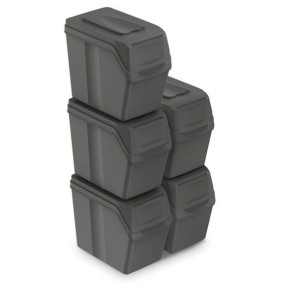 Zestaw koszy do segregacji Sortibox 5x20L szare ISWB20S5