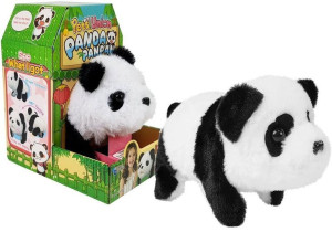 Interaktywna Panda Czarno-Biała Chodzi Otwiera Buzie Wydaje dźwięki na Bate