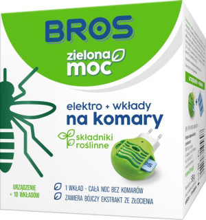 BROS - Zielona Moc elektro + 10 wkładów na komary