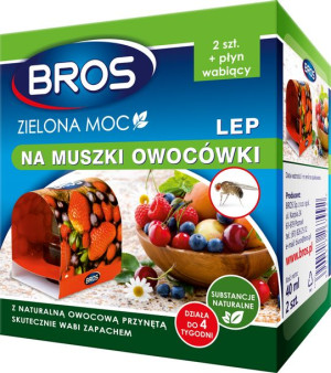 BROS - Zielona Moc lep na muszki owocówki 2 szt.