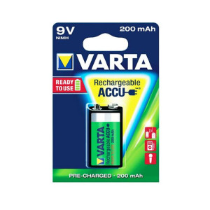 Akumulatorek Varta Ready2use 9V 6F22 200mAh