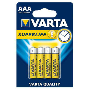 4x baterie R-03 R3 AAA Varta Superlife (blister)