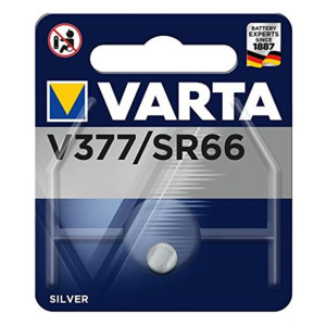 Bateria AG-4 V377 srebrowa do zegarków Varta