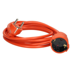 Przedłużacz ogrodowy jednogniazdowy, Schuko, PVC 3x1mm2, długość 10m