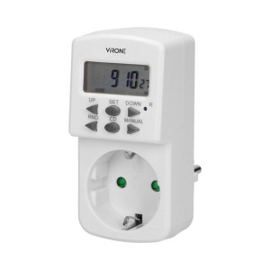 Elektroniczny programator czasowy, MINI, 1800W, 8A, 10 programów, wersja Sc