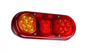 Lampa zespolona tylna hor 76, diodowa 12/24v, lewa (bez oświetlenia tablicy