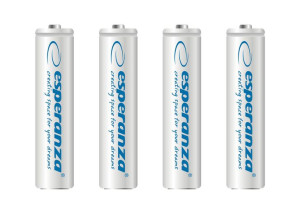 Esperanza akumulatorki ni-mh aaa 1000mah 4szt. białe