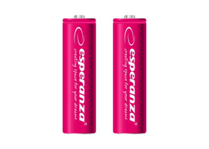 Esperanza akumulatorki ni-mh aa 2000mah 2szt. czerwone