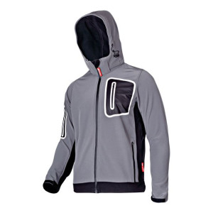 Kurtka softshell z kapt., szara, rozm. xl, ce, lahti