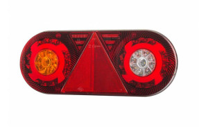 Lampa zespolona tylna z trójkątem odblask. hor 105, stella, diodowa 12/24 v