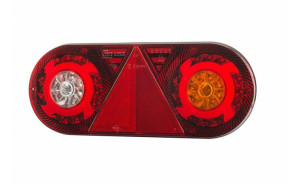 Lampa zespolona tylna z trójkątem odblask. hor 105, stella, diodowa 12/24 v