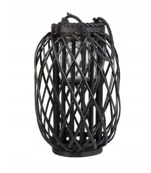 LUCIE BLACK Lampion h50x18cm