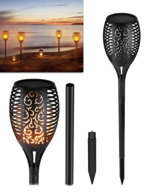 Lampa solarna led pochodnia