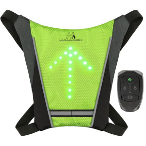 Plecak z sygnalizatorem LED Maclean, z pilotem, MCE420 baterie Lithum 3.7V
