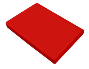 Prześcieradło Satyna Kolor 220x210 Czerwone