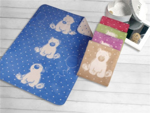 Kocyk Dla Dzieci Greno 100x150 Sweet Bear Lawenda
