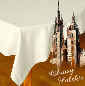 Obrus Polski Greno 50X100 Kość słoniowa