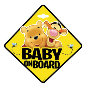 Tabliczka baby on board kubuś