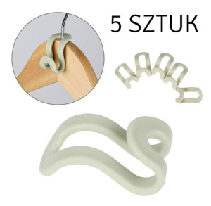 Haczyki na wieszaki do szafy 5szt