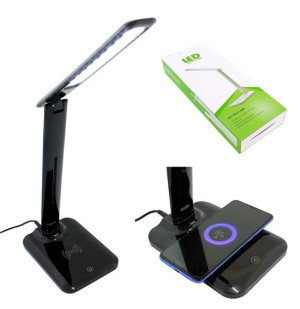Zd47e Lampka Led Z Ładowarka Qi Black