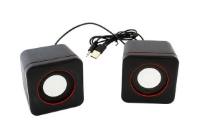 Zs35a Mini Głośniki Komp 2x3w Usb Czarne