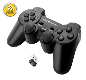 Gamepad bezprzewodowy PC/PS3 USB Gladiator czarny