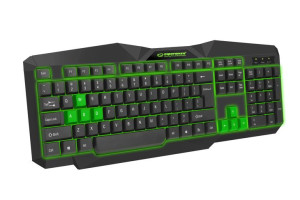 Esperanza Klawiatura Przewod. Gaming Led Usb Tirions Zielona