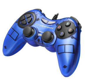 Esperanza Gamepad Pc Usb Fighter Niebieski