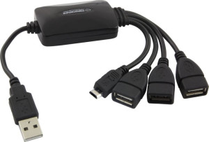 Esperanza Usb 2.0 Hub 3 Porty Usb + 1 Port Micro Usb