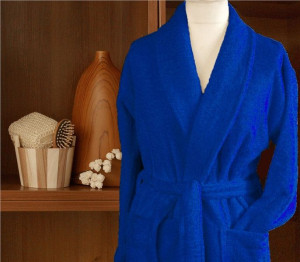 Szlafrok Bawełniany Cortina Frotex XL Granatowy