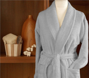 Szlafrok Bawełniany Cortina Frotex XL Stalowy