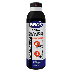 Spray na komary i kleszcze 50% DEET Bros 180ml