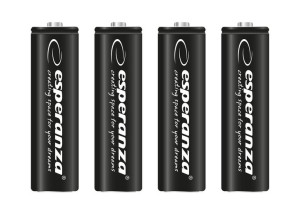 Esperanza Akumulatorki Ni-mh Aa High-capacity 2600mah 4szt Czarne