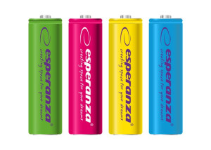 Esperanza Akumulatorki Ni-mh Aa 2000mah 4szt. Mix Kolorów