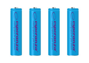 Esperanza Akumulatorki Ni-mh Aaa 1000mah 4szt. Niebieskie