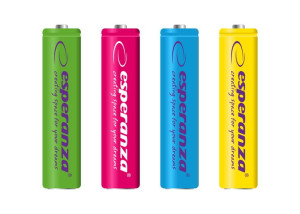 Esperanza Akumulatorki Ni-mh Aaa 1000mah 4szt. Mix Kolorów