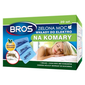 Zestaw 20 wkładów do Bros Elektro Zielona Moc na komary