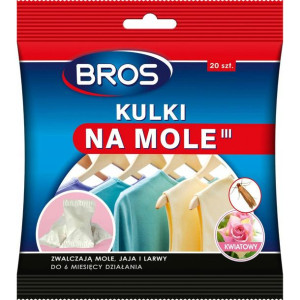 Zestaw 20 kulek na mole Bros kwiatowe