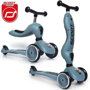 SCOOTANDRIDE HULAJNOGA  JEŹDZIK Highwaykick1 2w1 1-5 lat Steel
