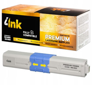 Toner Do Oki C332 C332dn Mc363 Mc363dn Yellow Xl